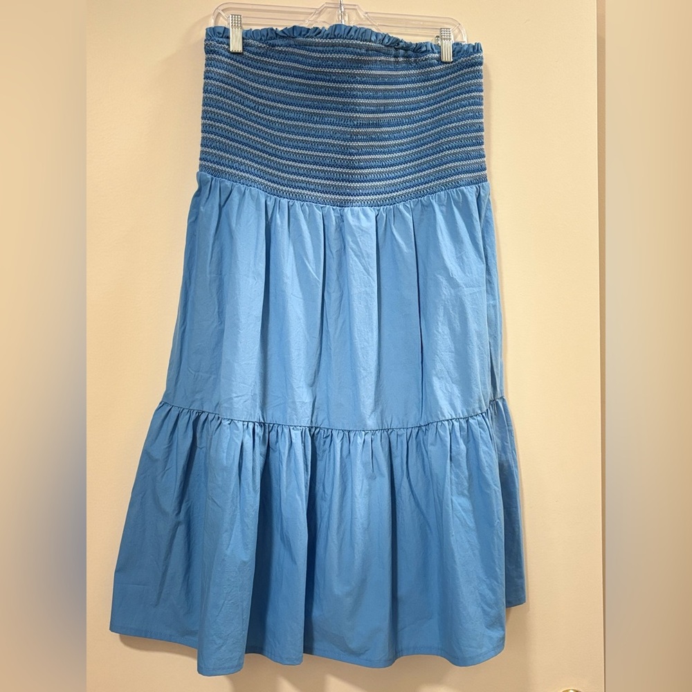 American Eagle Outfitters Strapless Blue Dress